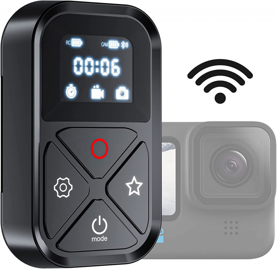 Telecomanda inteligenta wireless pentru GoPro Hero 10/ 9/ 8 Max UNIXYZ, interval maxim 80 m, LCD 10° imagine noua