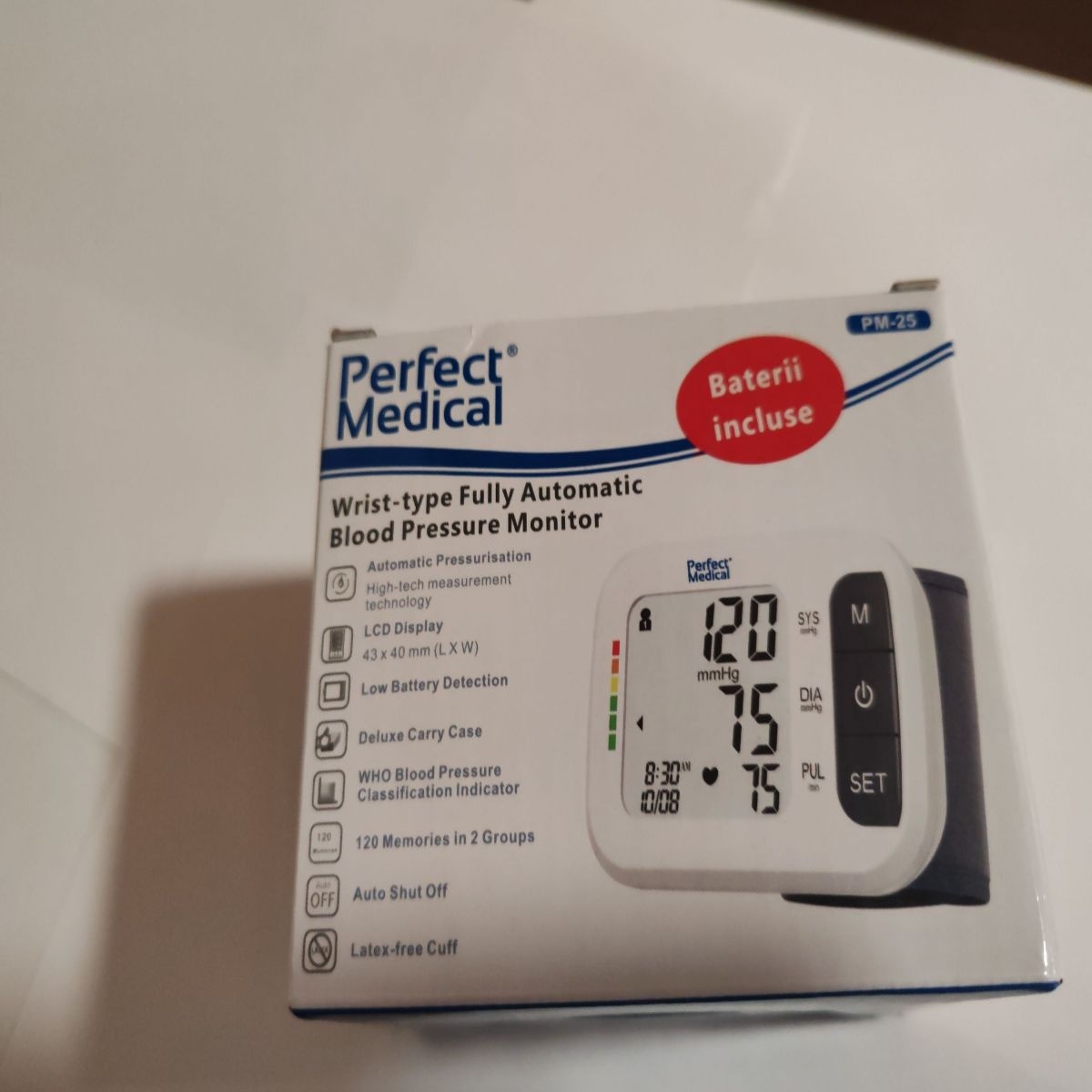 Tensiometru automat de incheietura Perfect Medical-avizat, Resigilat, Grad A