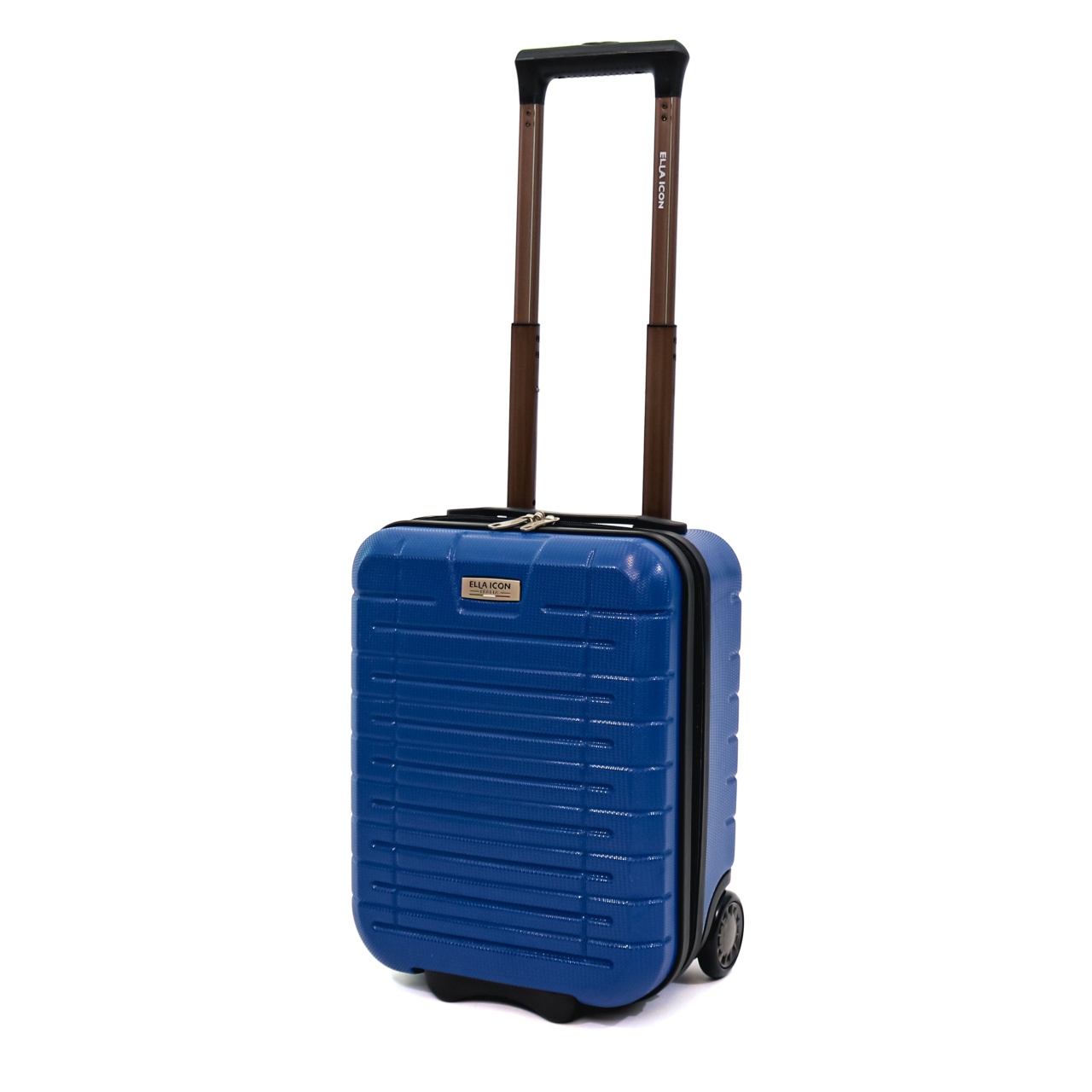 Troler Ella Icon Leaf cu 2 roti, ABS, 40x30x20 cm, Albastru