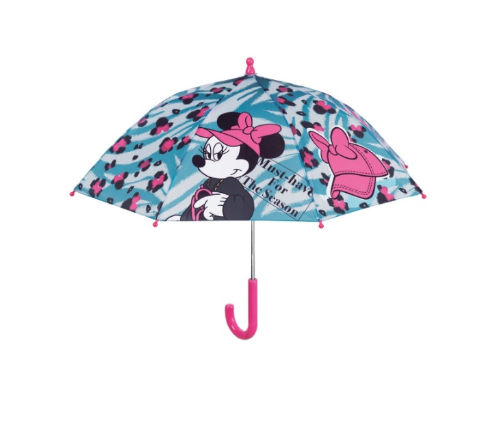Umbrela manuala 38 cm cu inchidere cu siguranta Minnie bleu