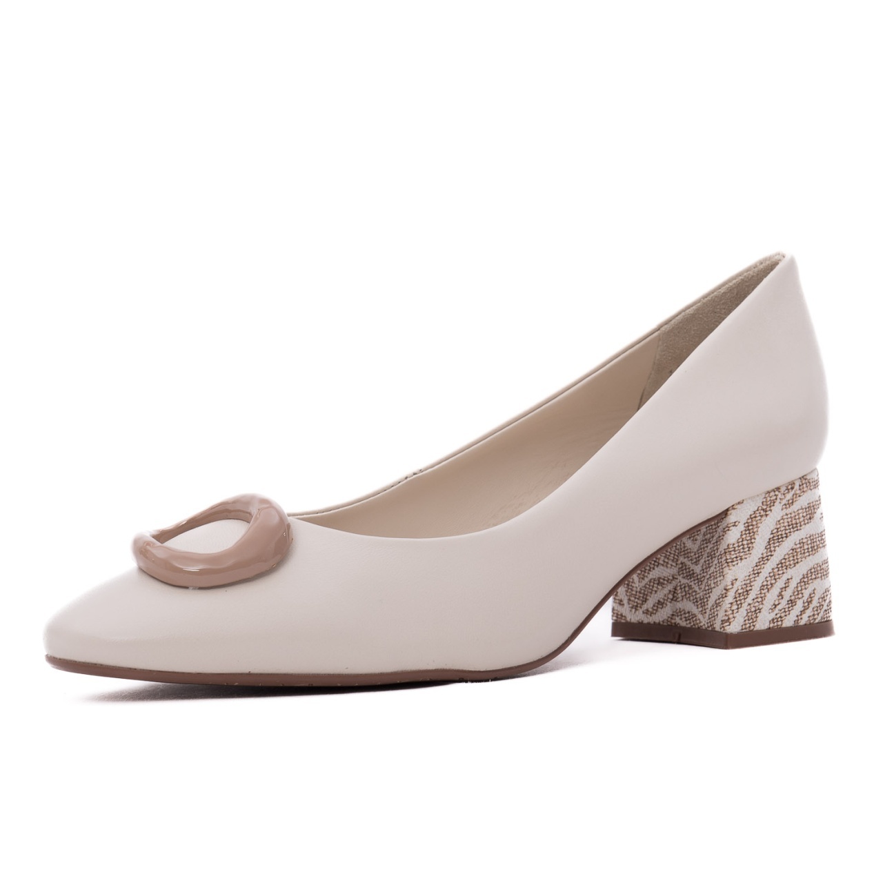 pantofi office dama comozi - Pantofi dama eleganti din piele naturala, Epica OE12032-772-879S 52-N, crem