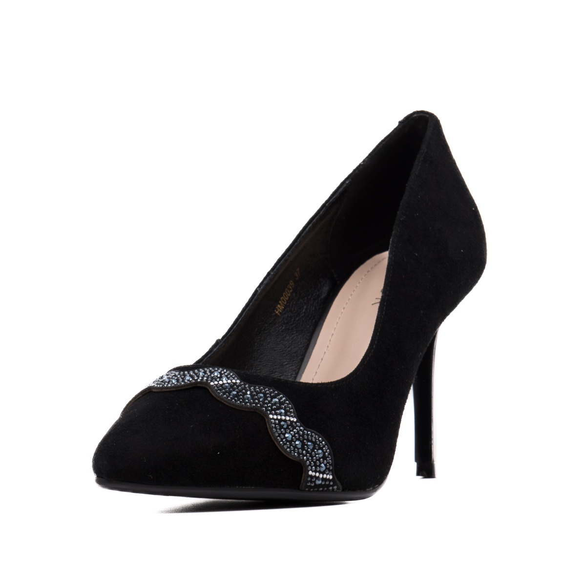 Pantofi dama eleganti, piele naturala intoarsa, HMHM...