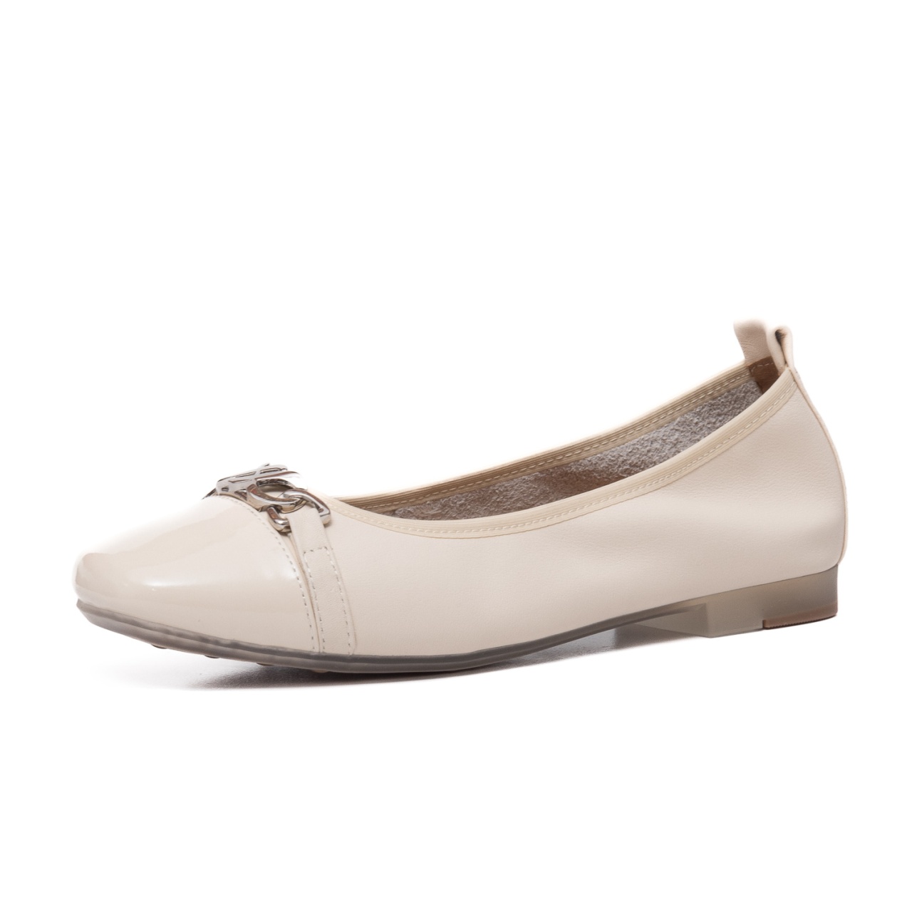 pantofi office dama comozi - Balerini Eleganți cu Toc Mic, M4M440004B 52-N