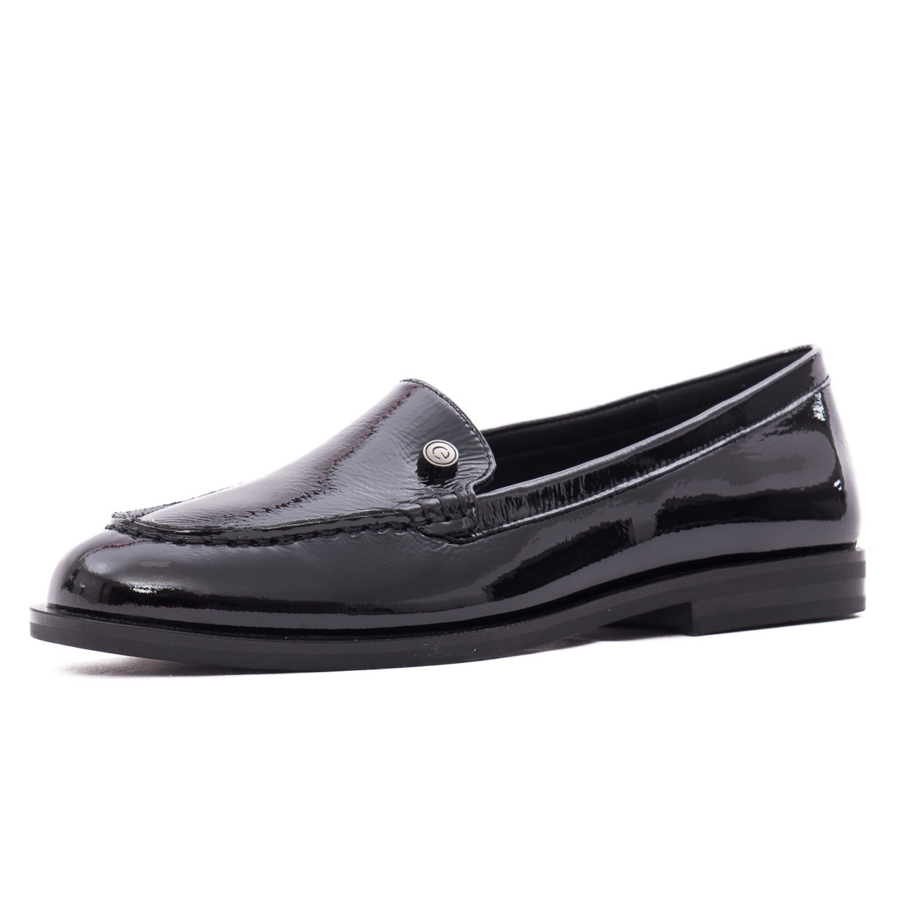 Pantofi dama casual din piele naturala lacuita, Epic...