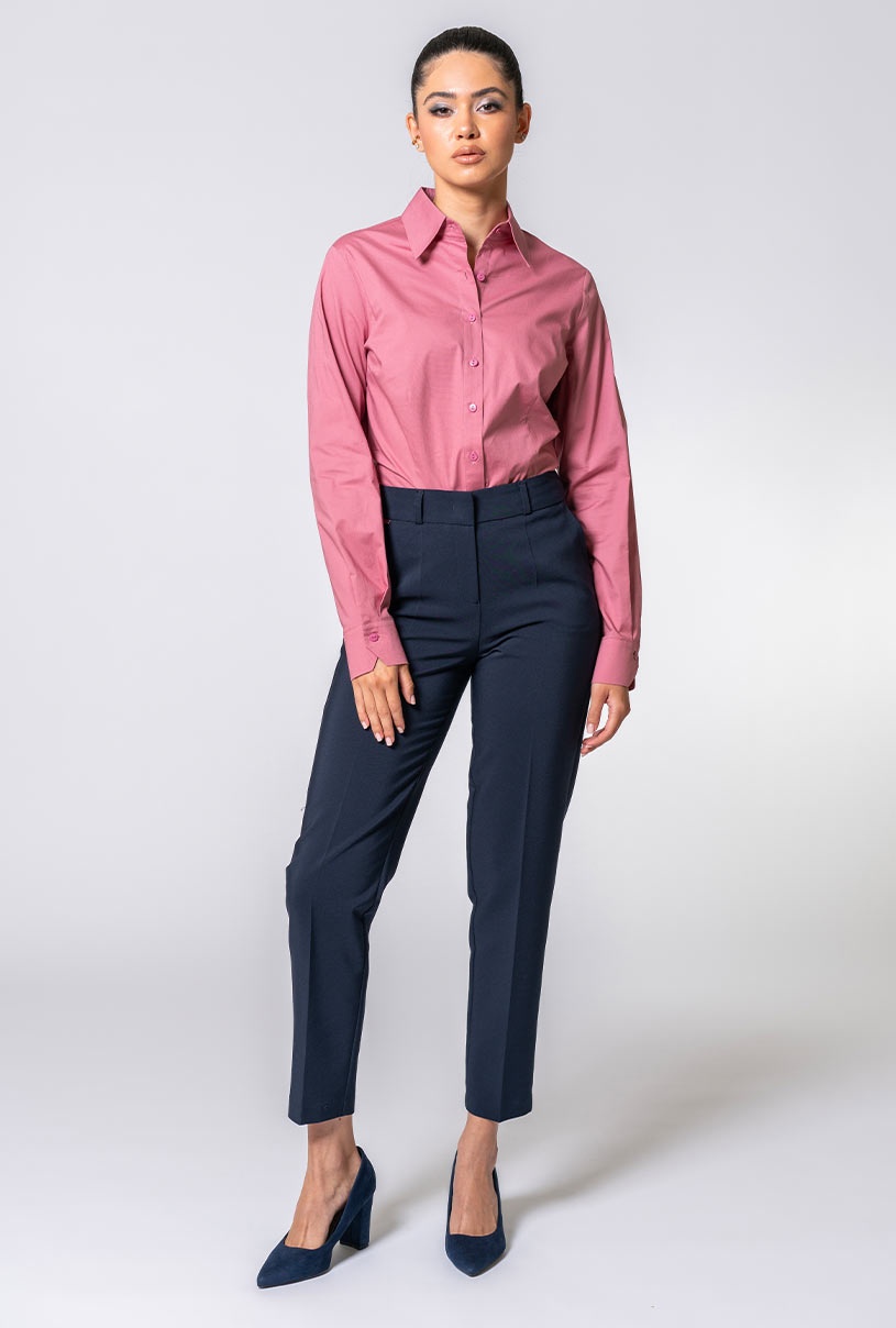 Blugi și pantaloni comozi pentru femei: Trenduri 2026 de la Hermosa 6 Pantaloni conici din bumbac DARIA Hermosa