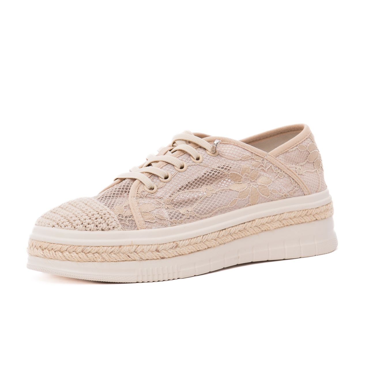 pantofi office dama comozi - Pantofi vara dama PASS Collection, H3DL40014 03-T din material textil, bej
