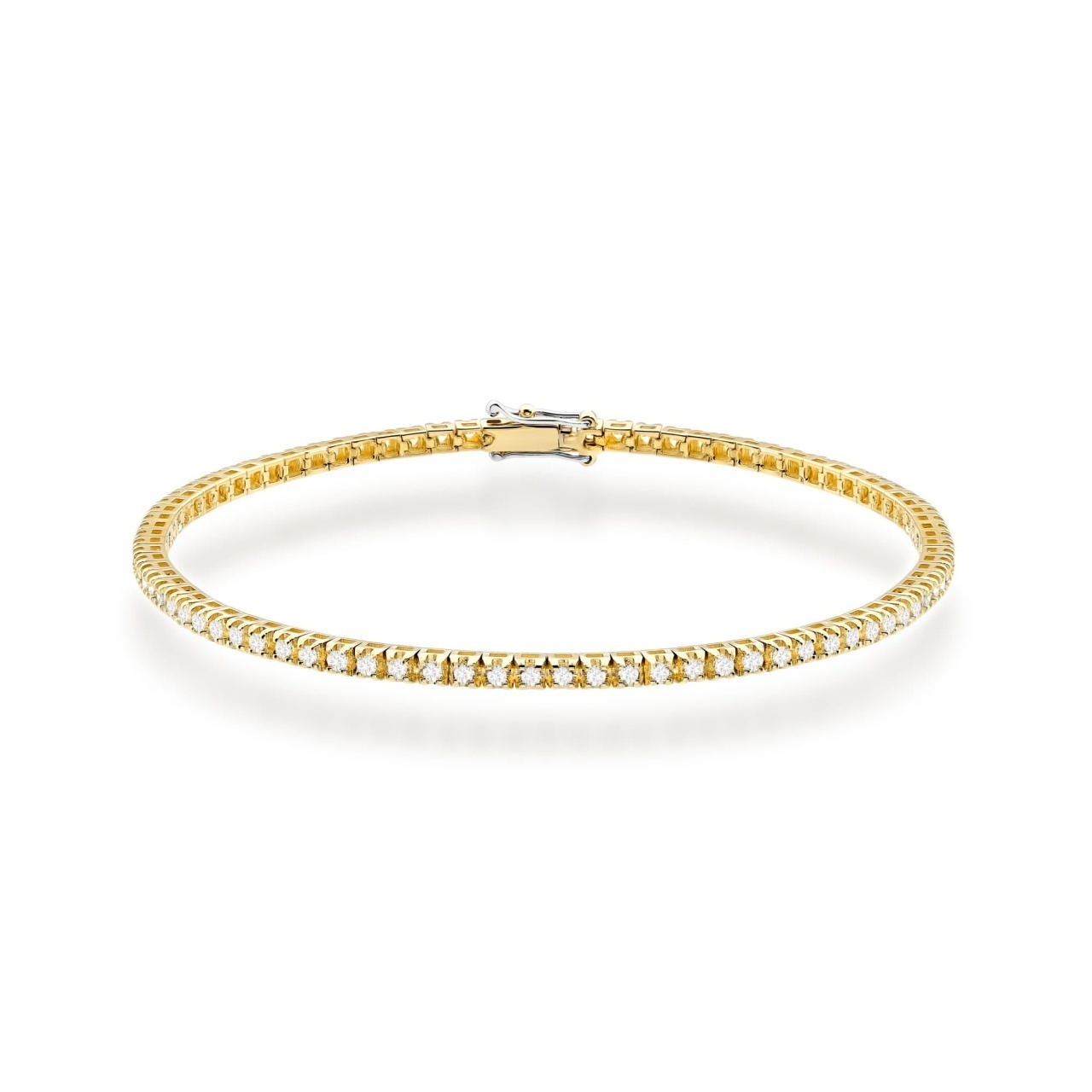 Bratara Aur 14K cu Diamante de Laborator 1.07 ct