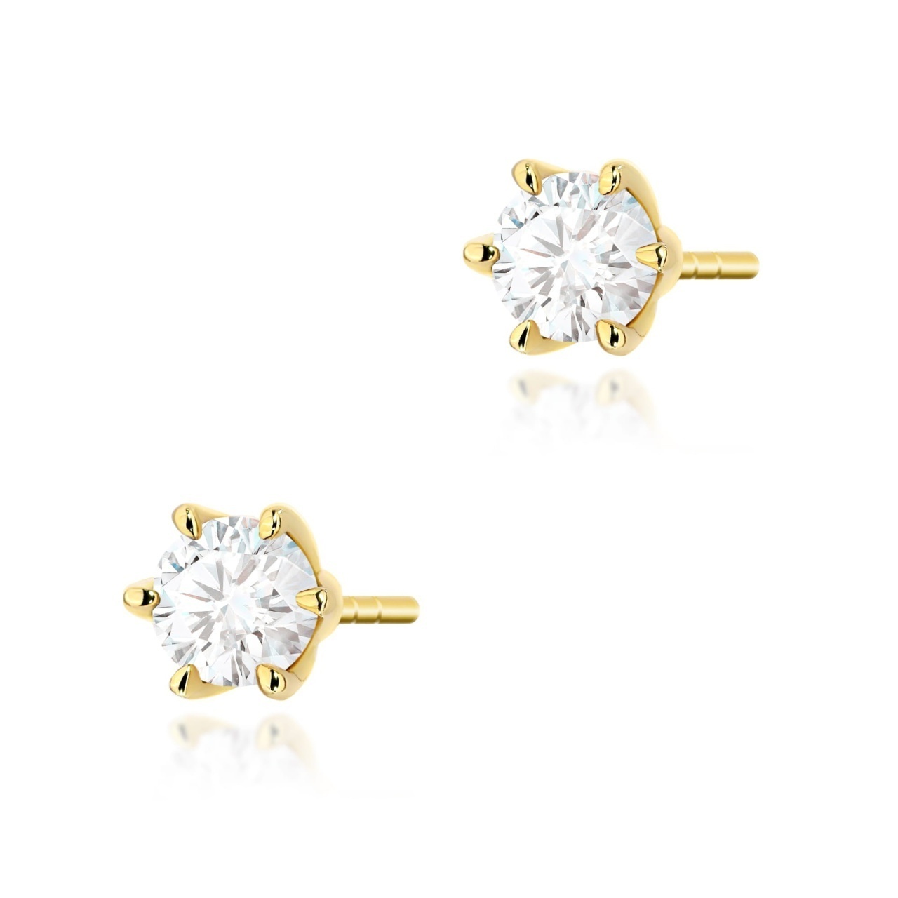Cercei Aur 14K cu Diamant de Laborator 0.40 ct