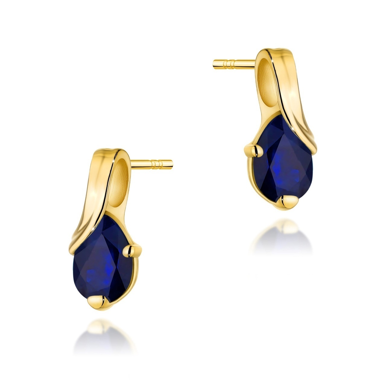 Cercei Aur 14K cu Safir 0.60 ct