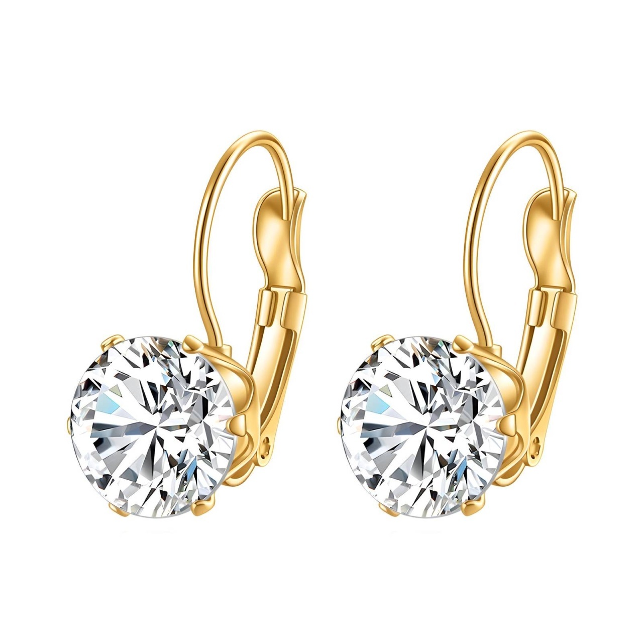 Cercei Beauty din Inox placati cu AUR 18K