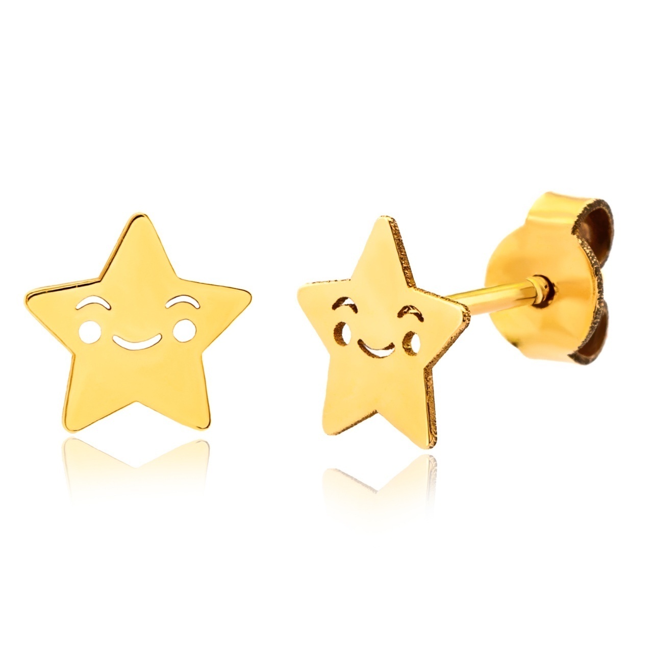 Cercei Happy Star din AUR 14K