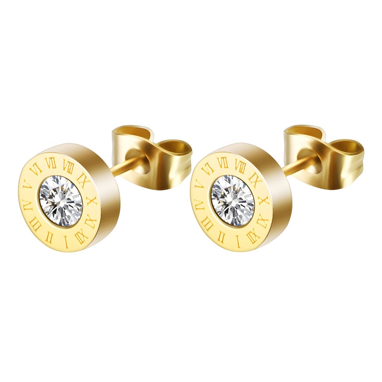 Cercei Inspired din Inox placati cu AUR 18K