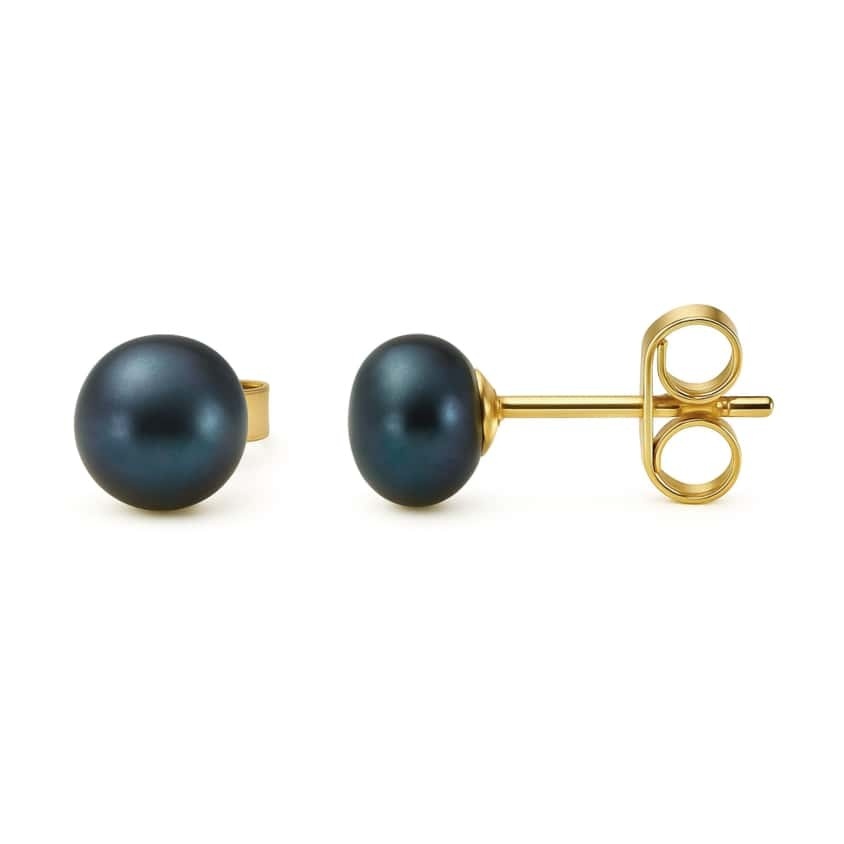 Cercei Medium Tahitian Pearls din AUR 14K cu Perle de Cultura