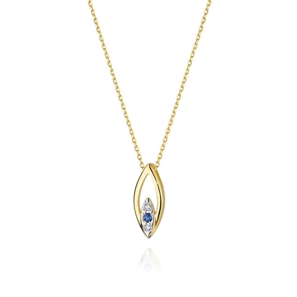 Colier Aur 14K cu Diamante Naturale 0.03 ct