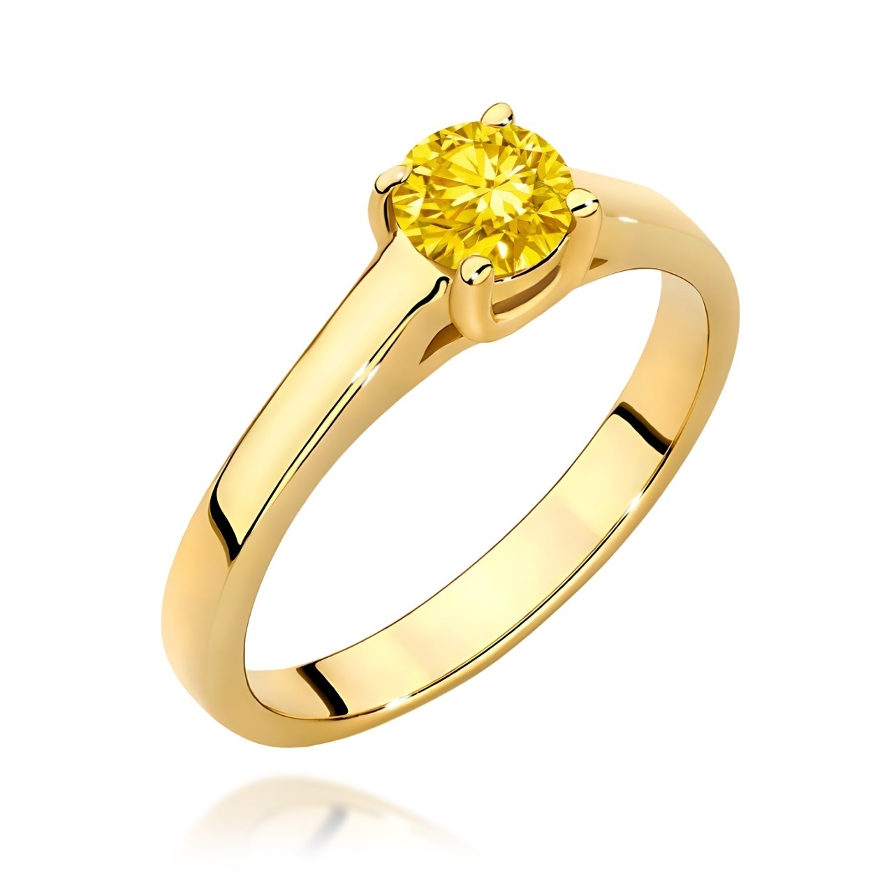 Inel Aur 14K cu Diamant de Laborator 0.50 ct