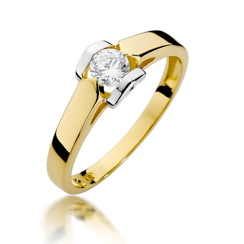 Inel Aur 14K cu Diamant Natural 0.30 ct
