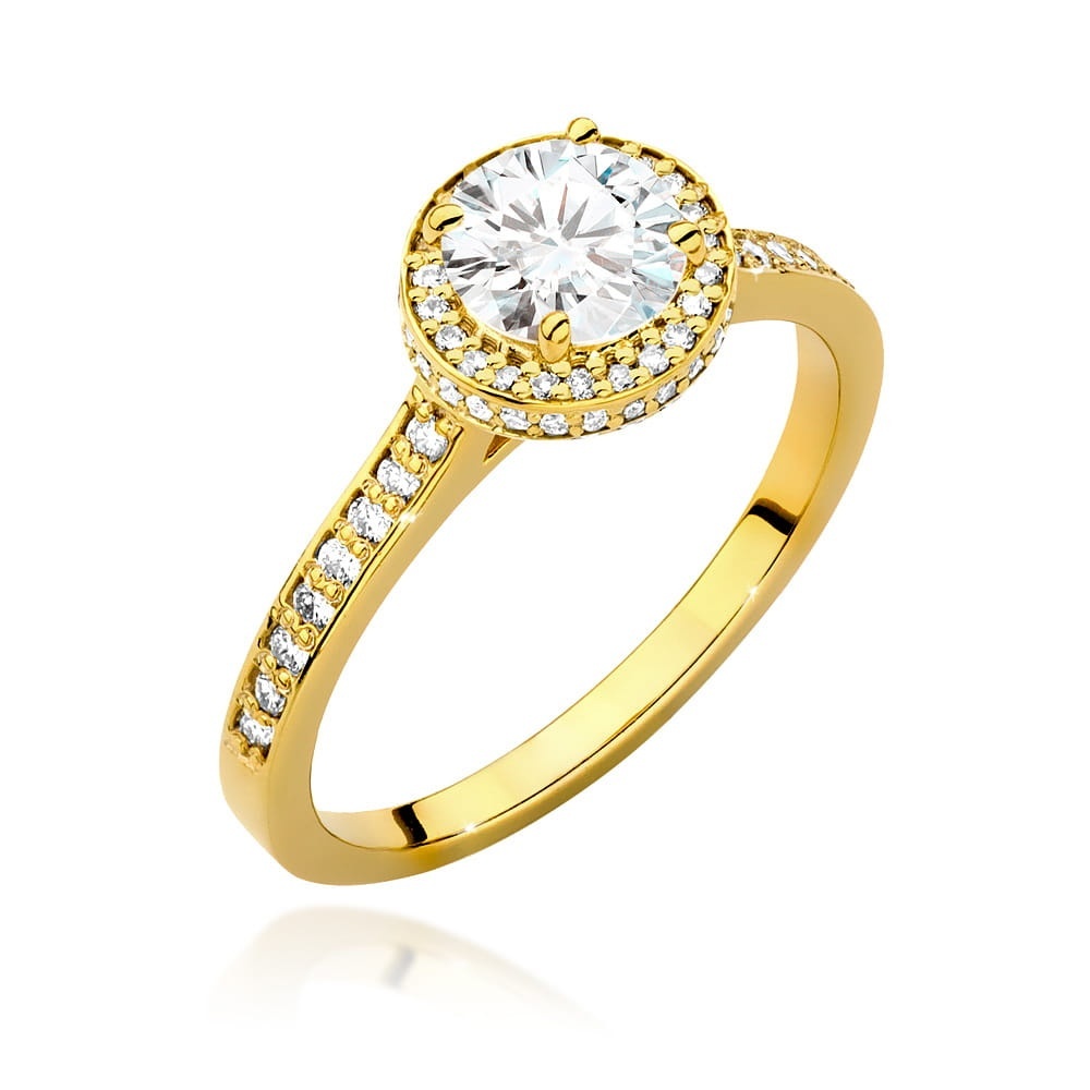 Inel Aur 14K cu Diamante de Laborator 1.08 ct