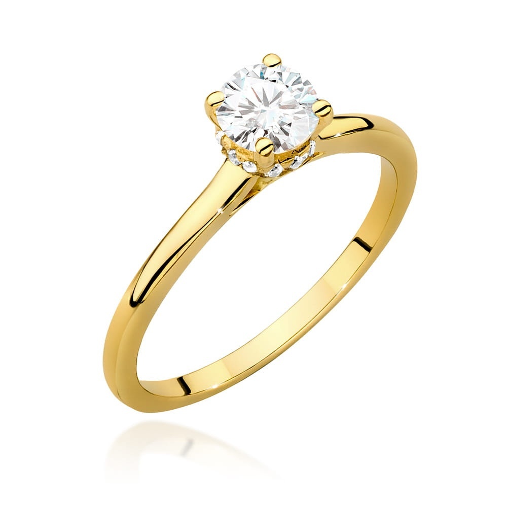 Inel Aur 14K cu Diamante Naturale 0.56 ct