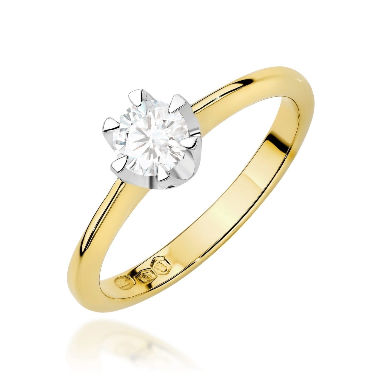 Inel Aur 9K cu Diamant de Laborator 0.70 ct