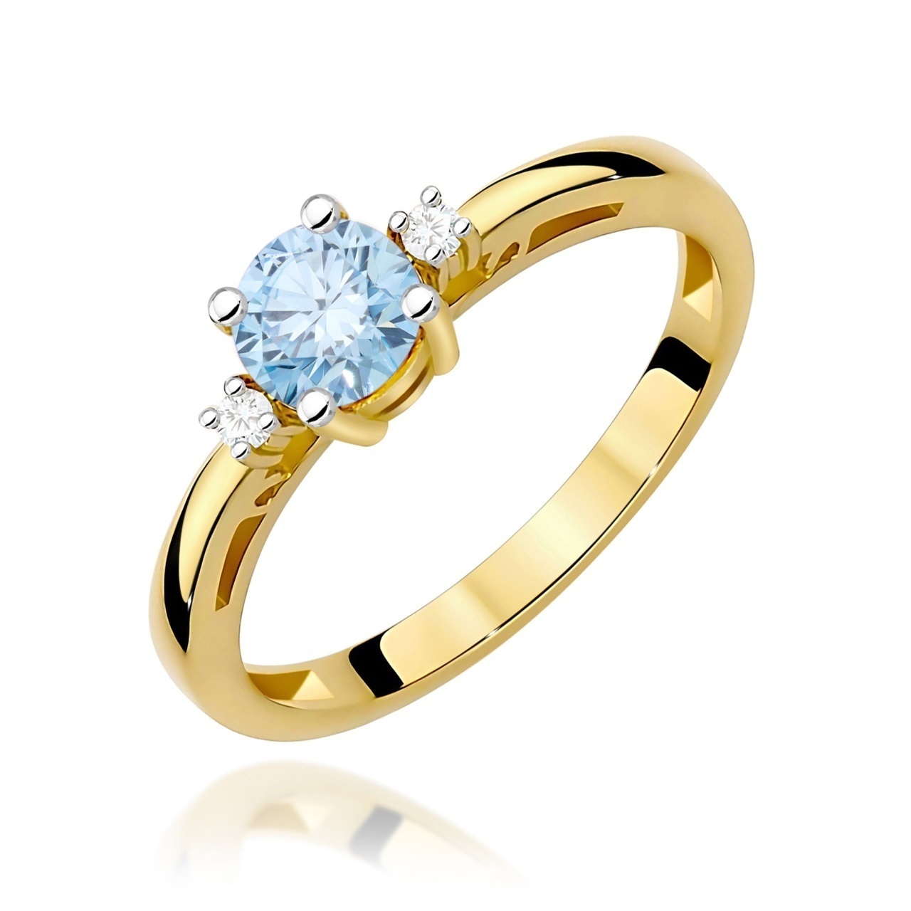 Inel Aur 9K cu Diamante de Laborator 0.53 ct