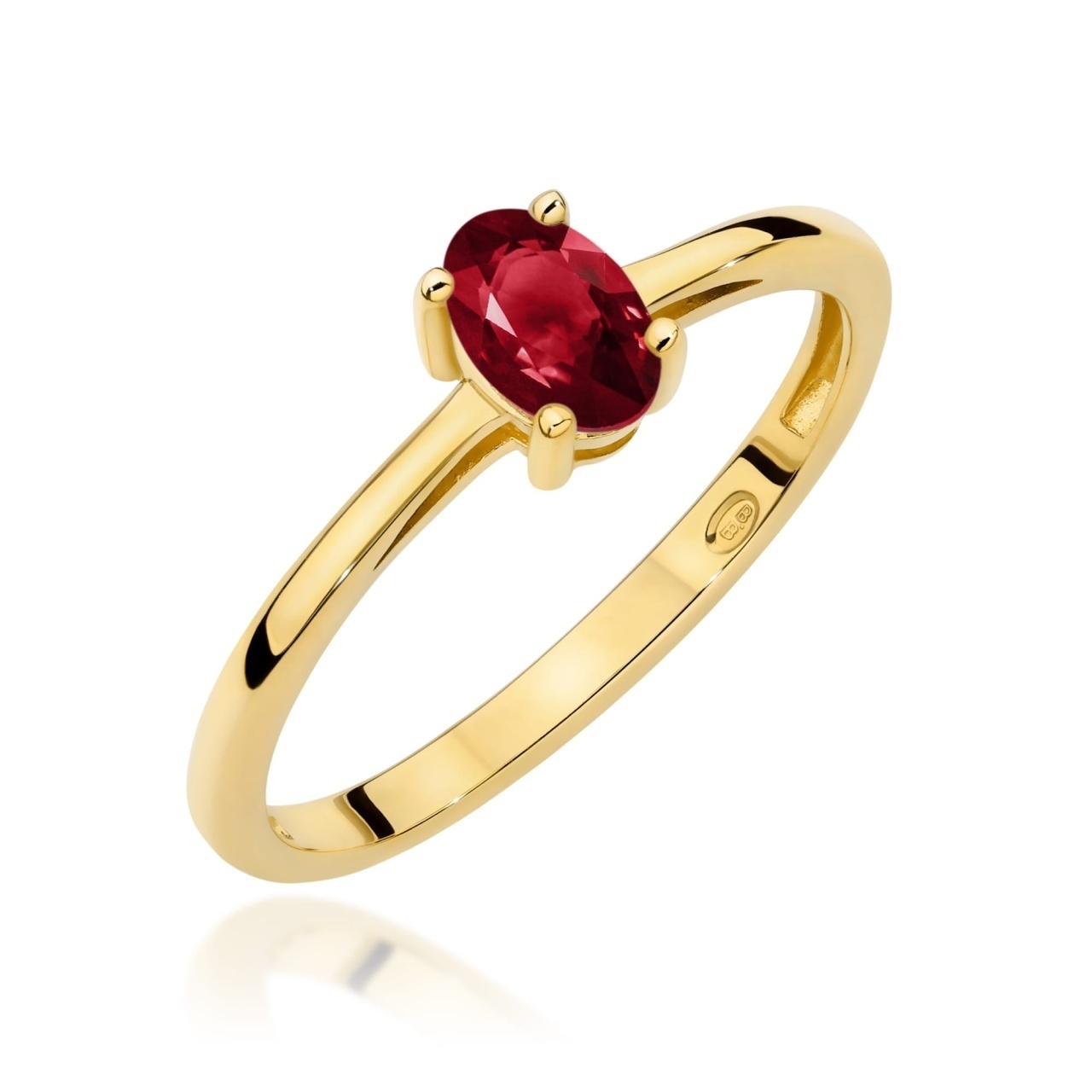 Inel Aur 9K cu Granat 0.50 ct