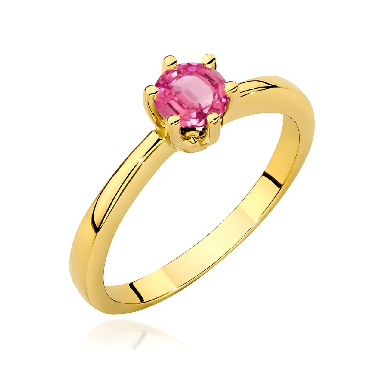 Inel Aur 9K cu Topaz Roz 0.60 ct