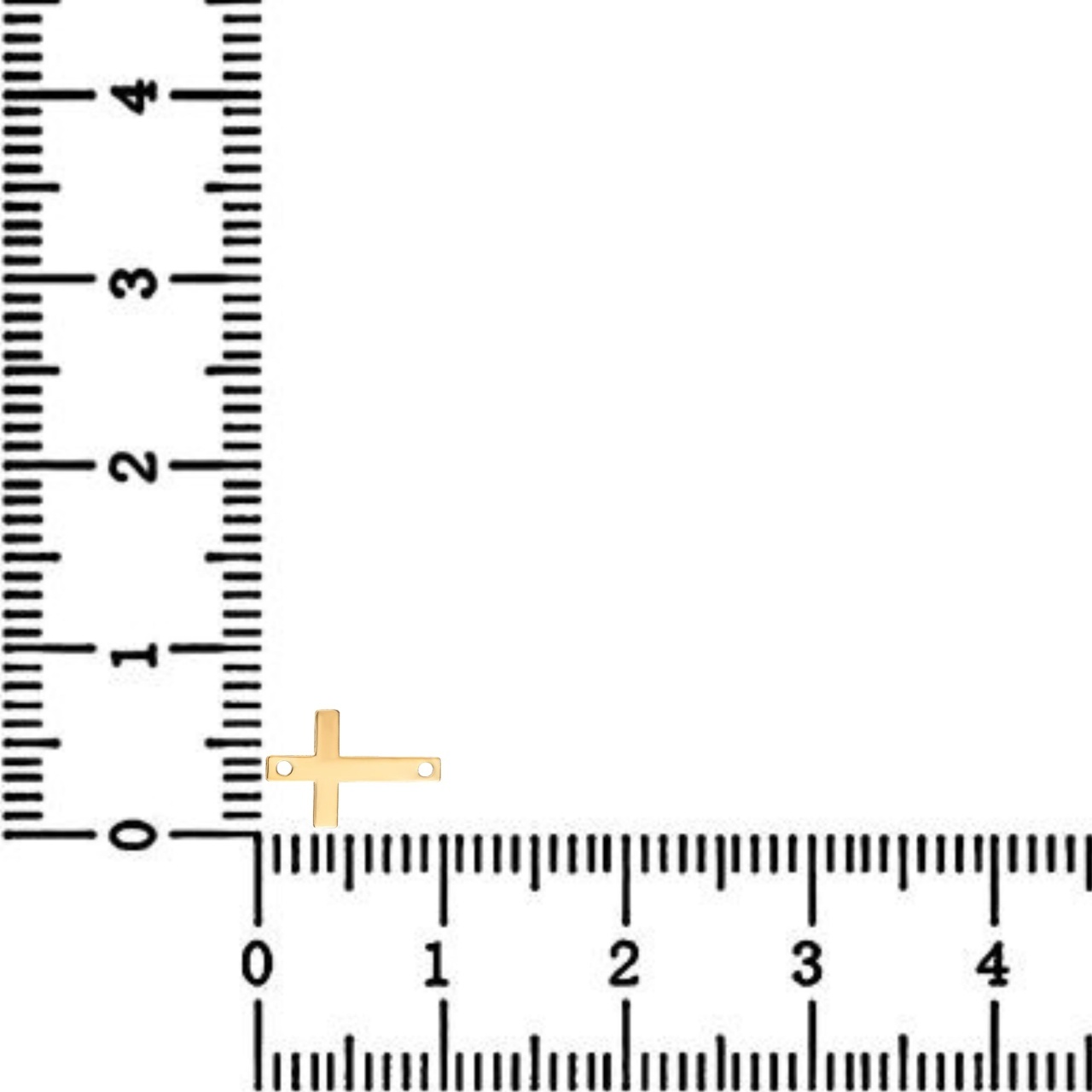 Link din aur 14k - pentru bratara - cruciulita little