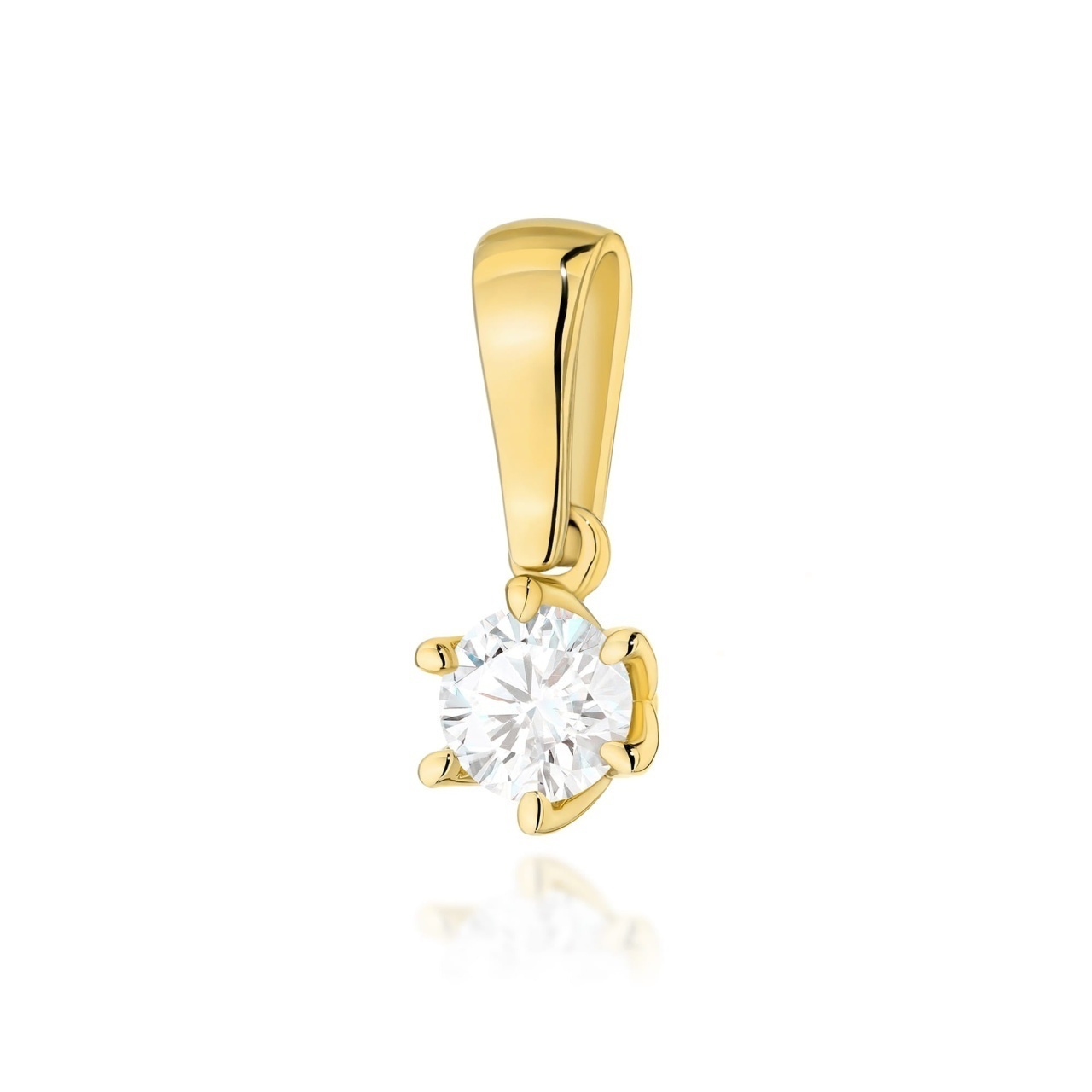 Pandantiv Aur 14K cu Diamant Natural 0.30 ct