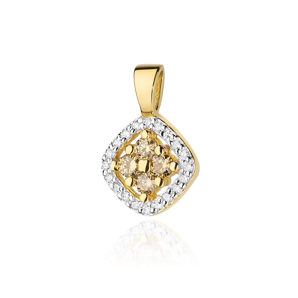 Pandantiv Aur 14K cu Diamante Naturale 0.30 ct
