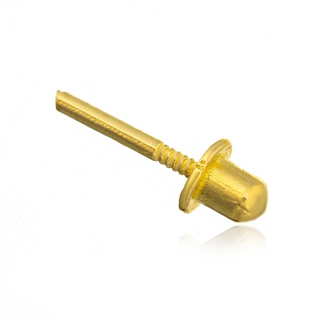 Tija Cercel cu filet si protectie pt copii - Aur 14k