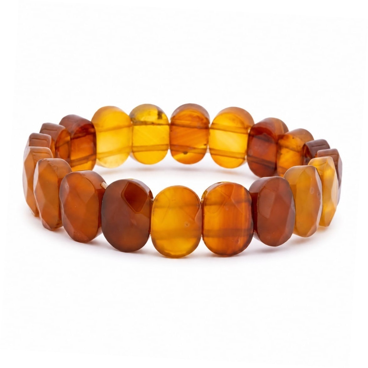 Brățară Elastică cu Agate Light Brown