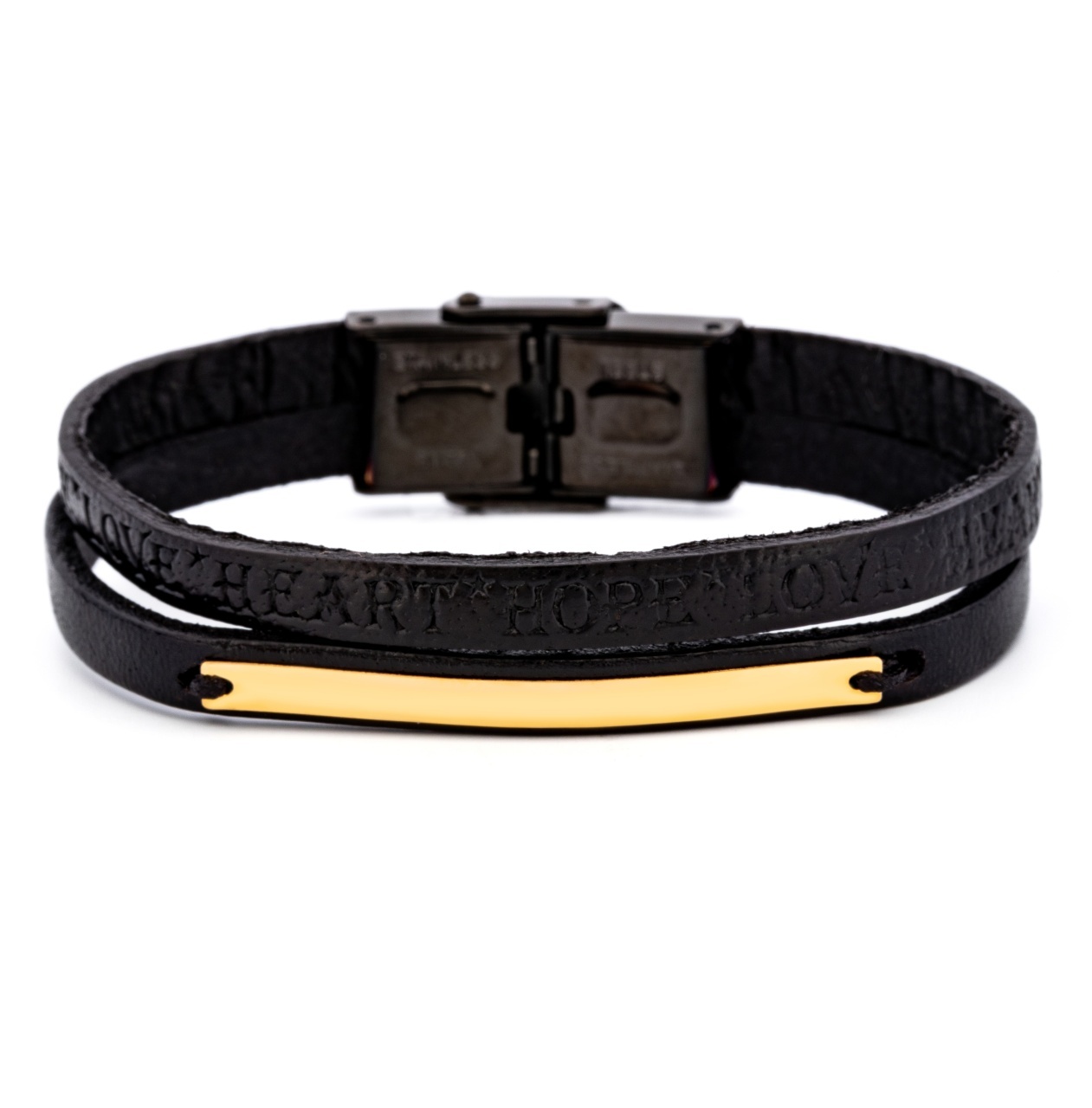 Brățara Karma din AUR 14K si Piele Naturală