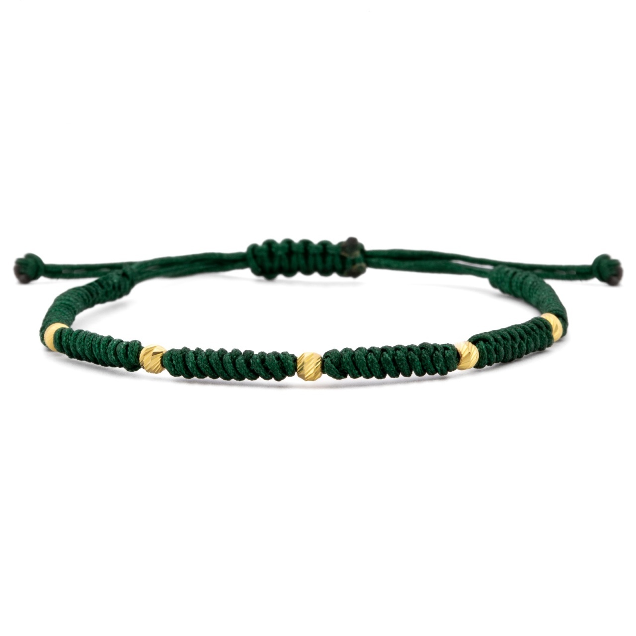 Brățara Snake cu Șnur și Bile din AUR 14K