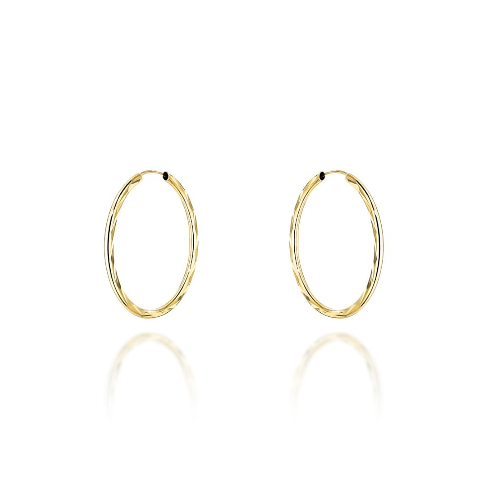 Cercei Creole Aur 14K Super Ușori 22mm