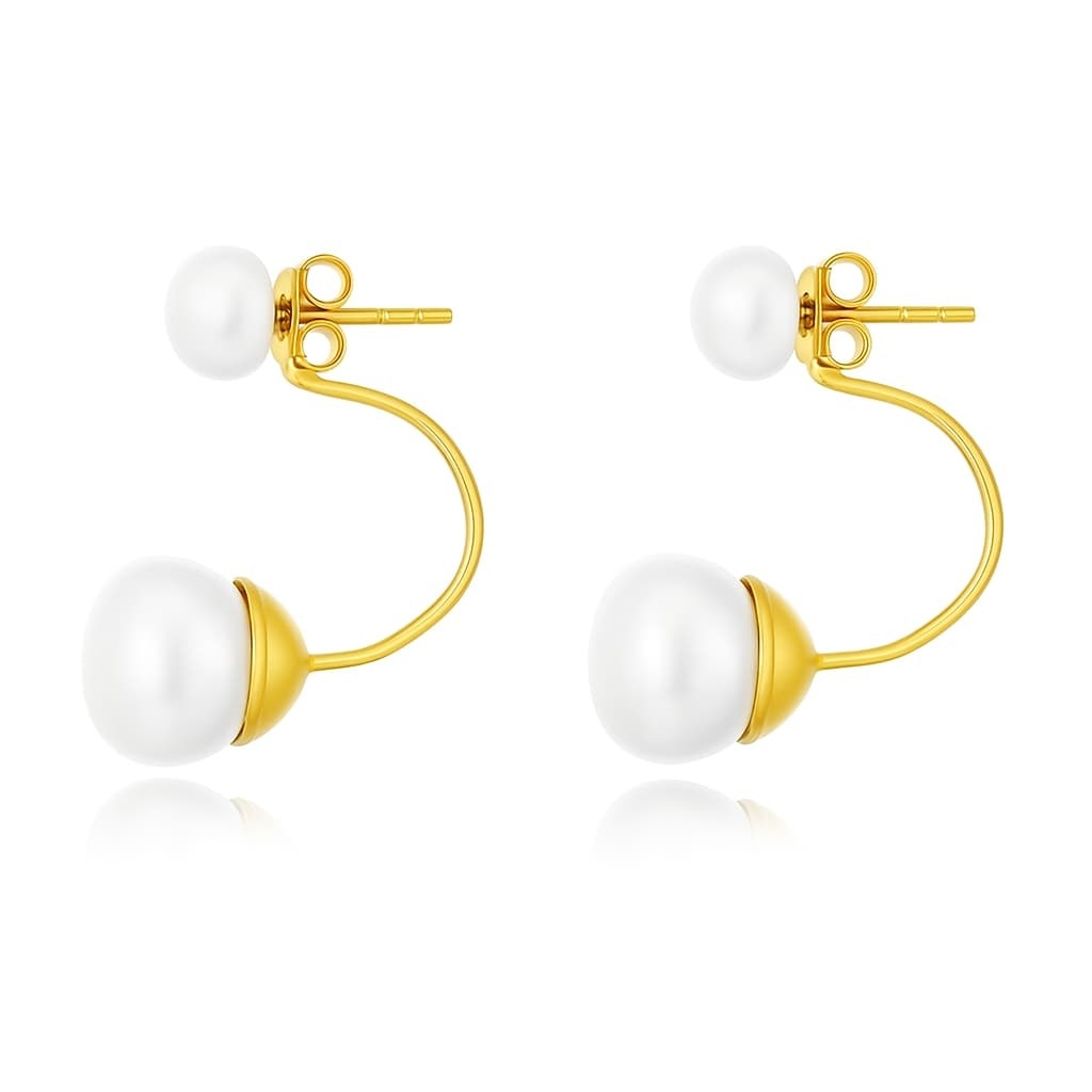 Cercei Magnific Pearls din AUR 14K cu Perle de Cultura