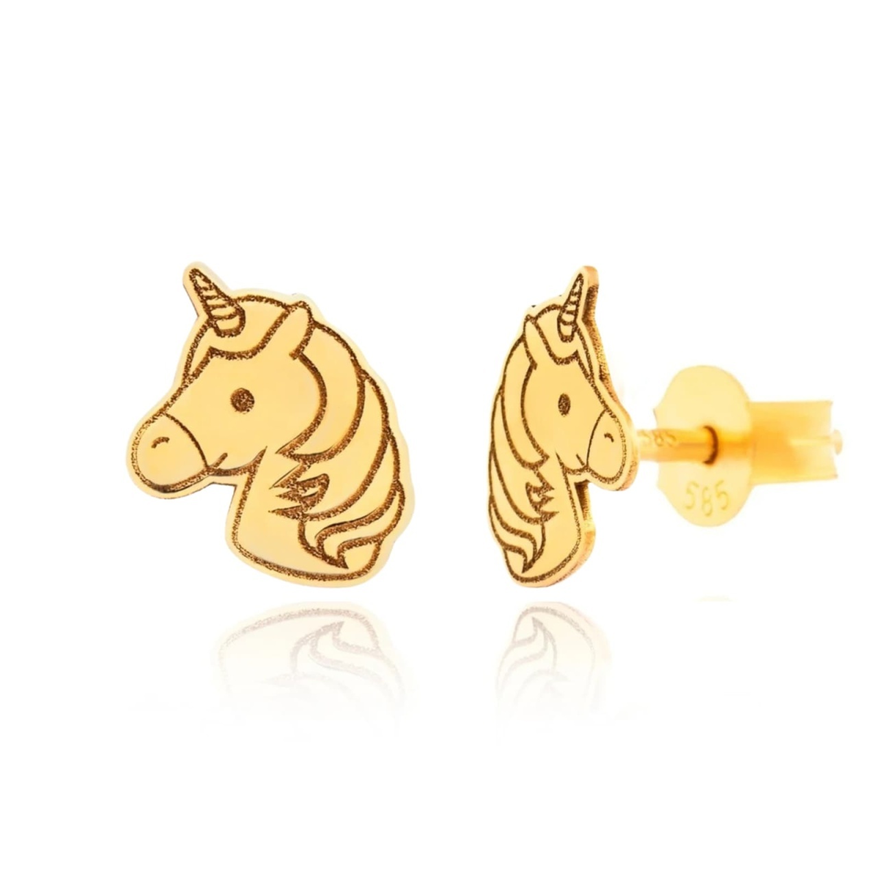 Cercei pentru copii - Unicorn Collection din AUR 14K