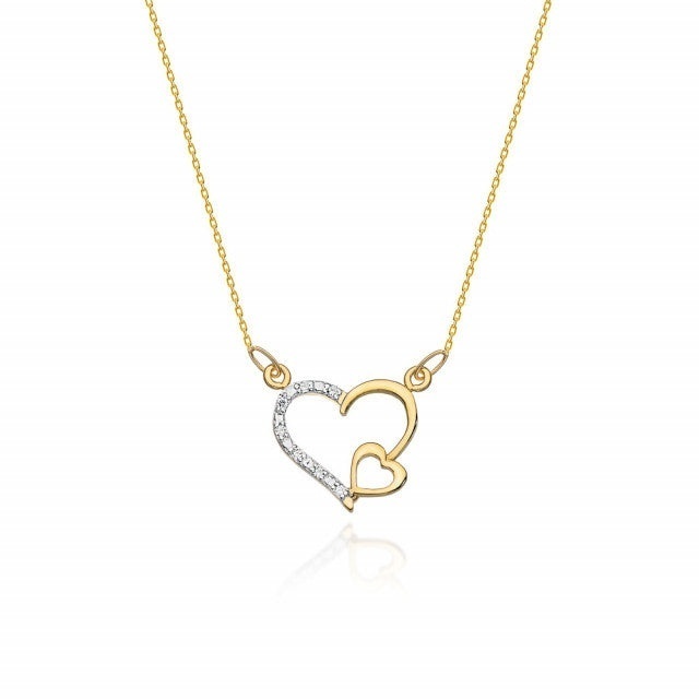 Colier Aur 14K cu Diamante Naturale 0.04 ct
