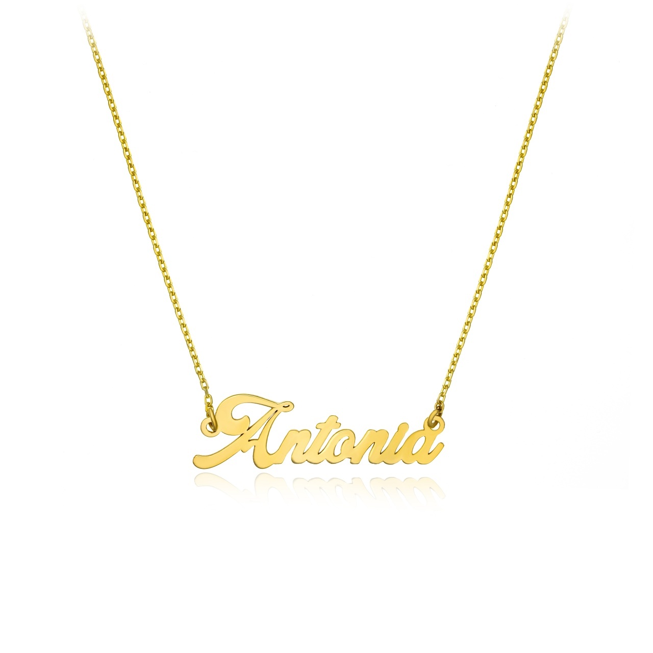 Colier din aur 14k personalizat cu nume la comanda