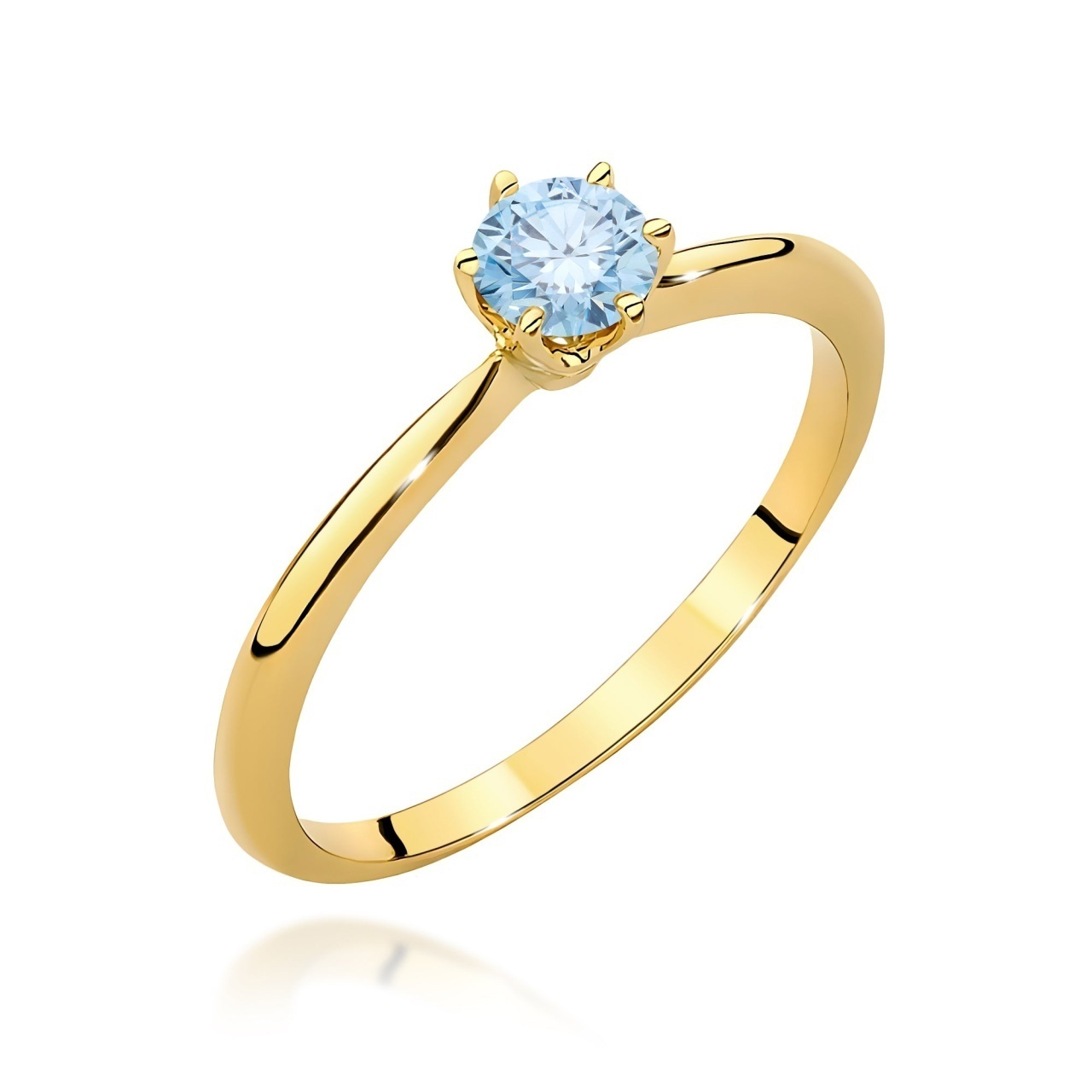 Inel Aur 14K cu Diamant de Laborator 0.50 ct