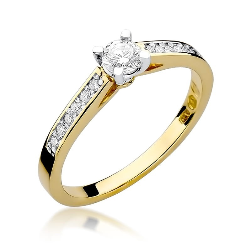 Inel Aur 14K cu Diamante Naturale 0.36 ct