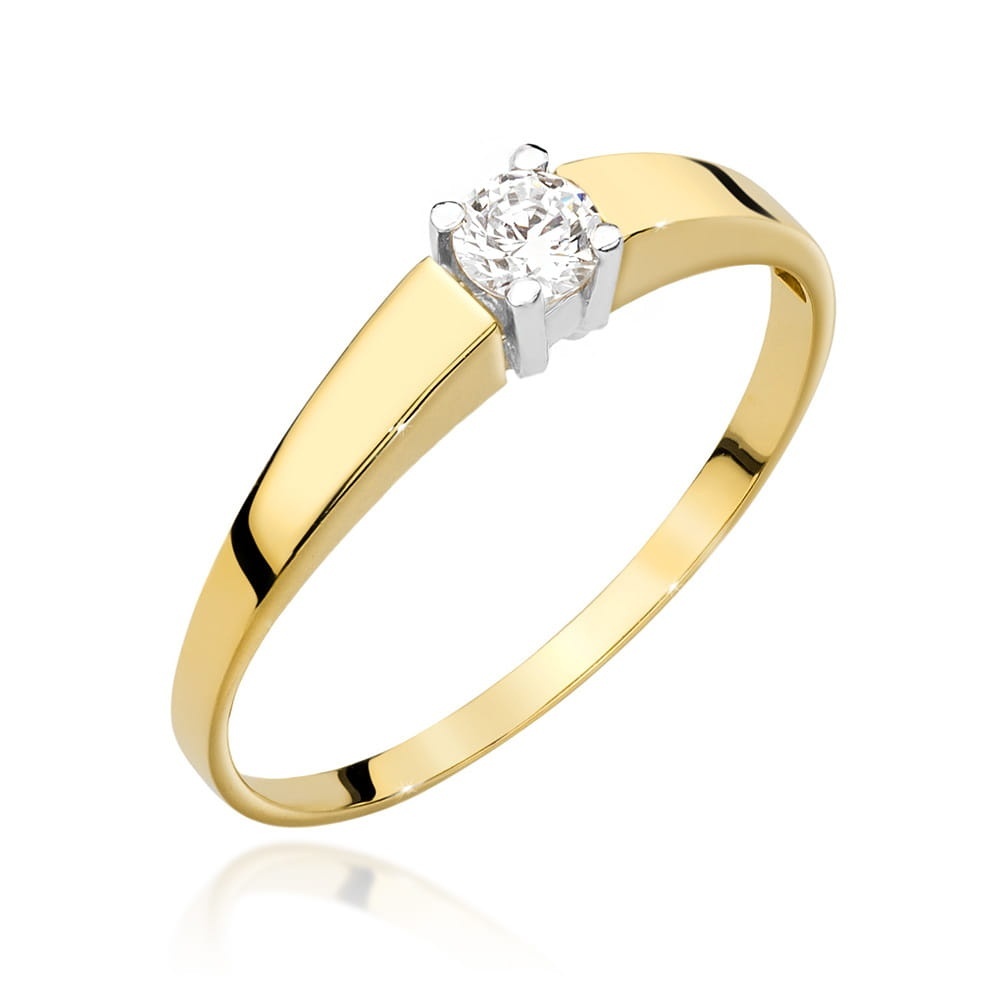 Inel Aur 9K cu Diamant Natural 0.20 ct