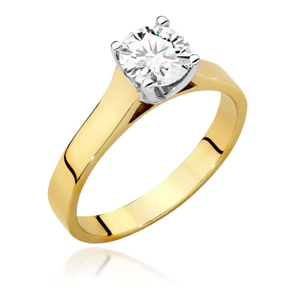 Inel Aur 9K cu Diamant Natural 1.00 ct