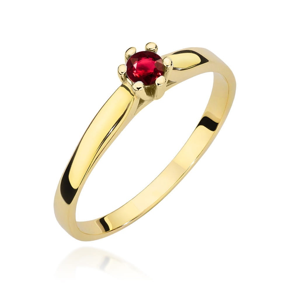 Inel Aur 9K cu Rubin 0.15 ct