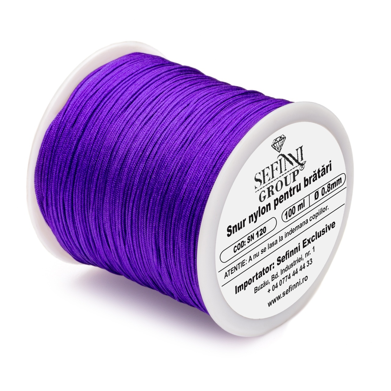 Rola snur 100m x 0.8mm - mov