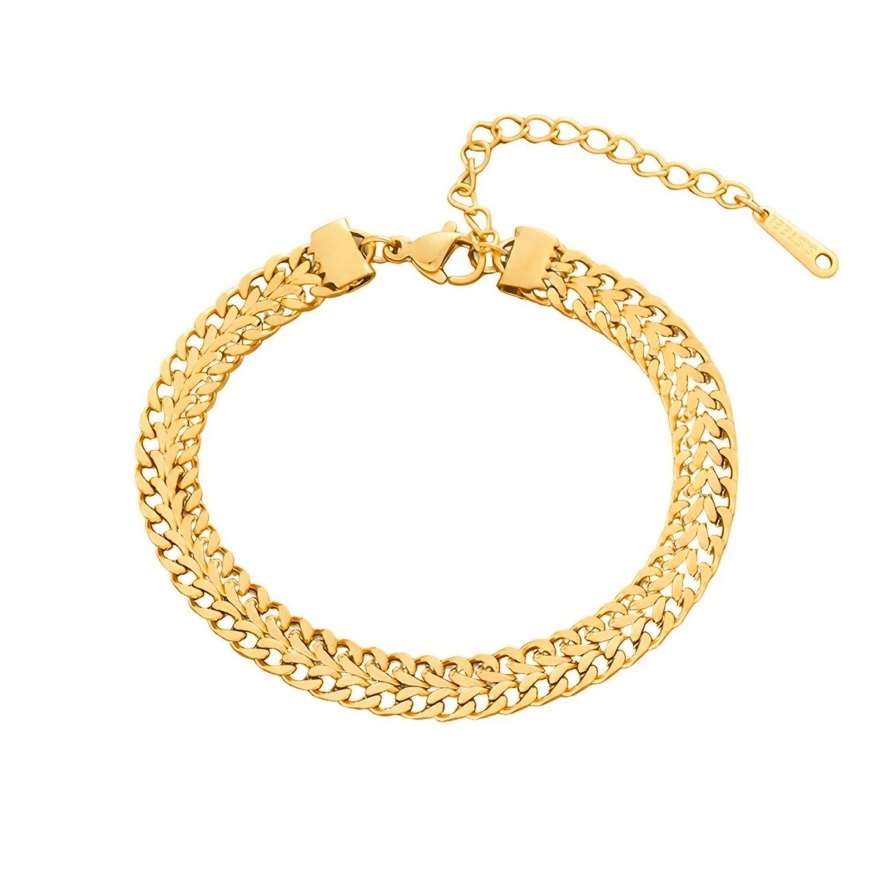 Bratara British din Inox placata cu AUR 18K