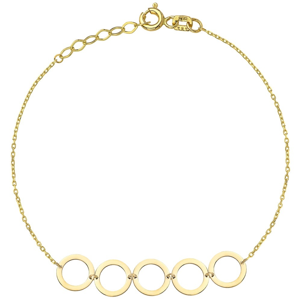Bratara Lant cu Cerculete- Aur 14k