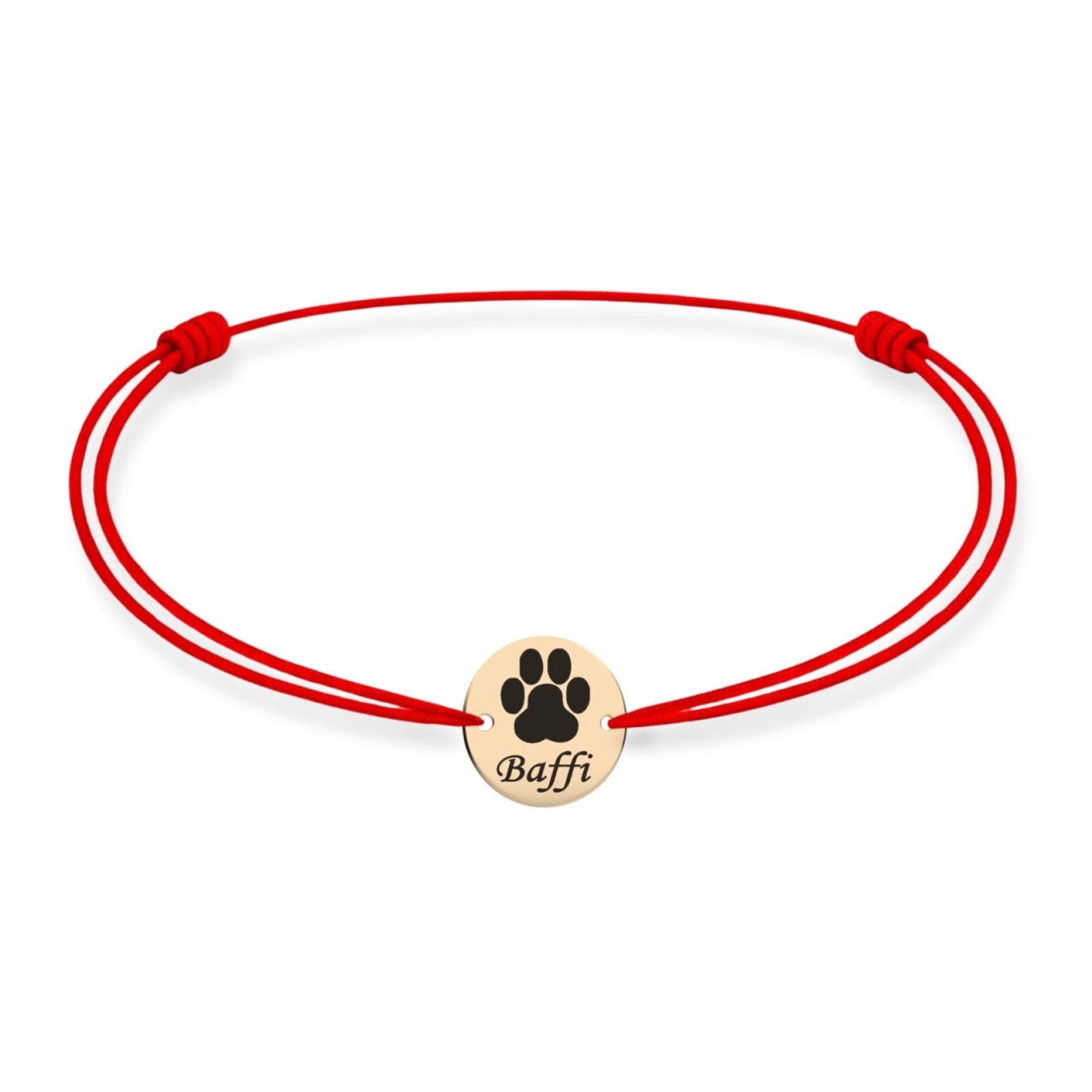 Brățară Paw Print cu bănuț de 10mm din Aur 14K