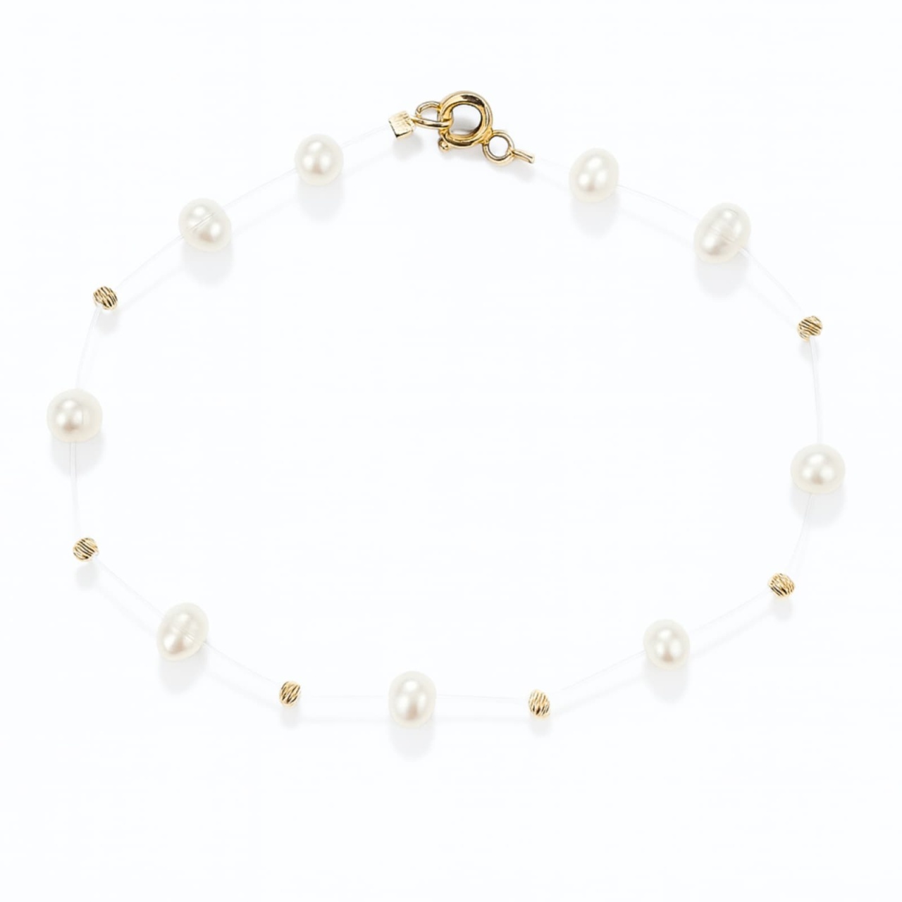 Brățară Six Floating Pearls din AUR 14K și Perle de Cultură