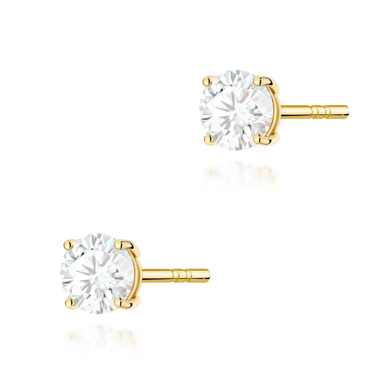 Cercei Aur 14K cu Diamant de Laborator 0.50 ct