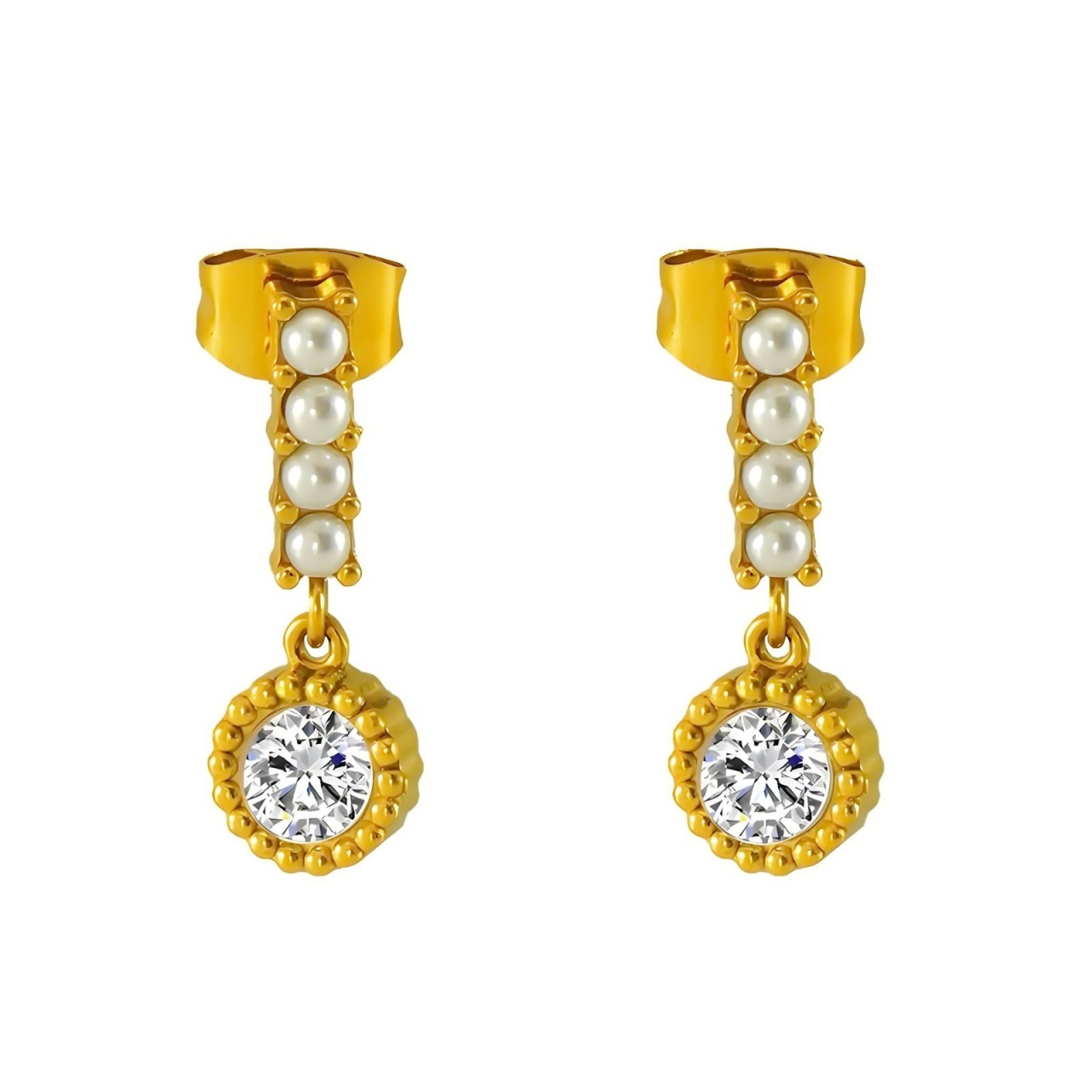Cercei Elegancys din Inox placat cu AUR